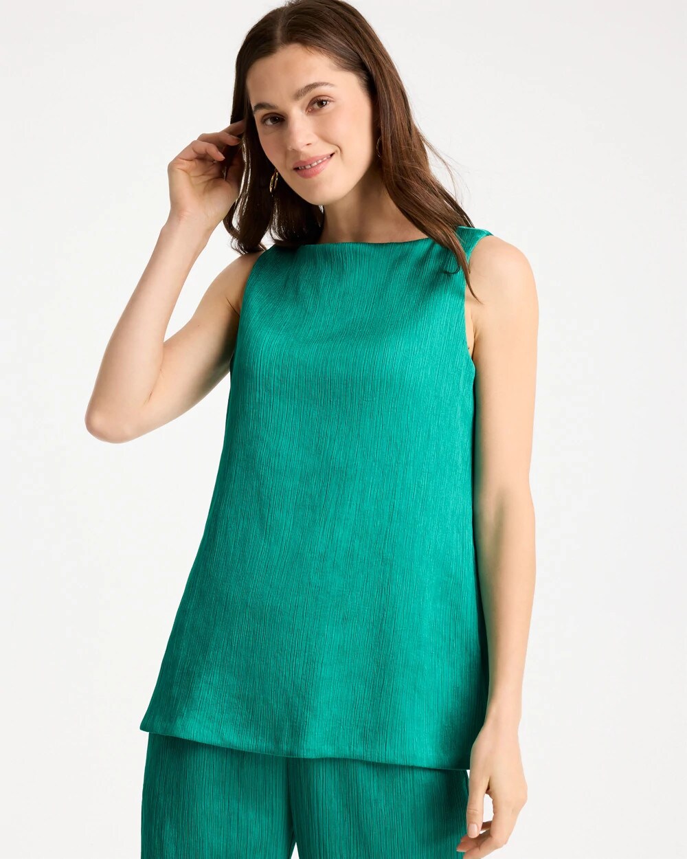 Topanga Green Travelers™ Crinkle Textured Tank