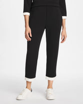 Black Zenergy® Soft Caviar Bead Contrast Pants