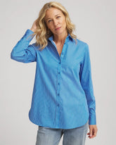 Empire Blue No Iron™ Classic Striped Shirt