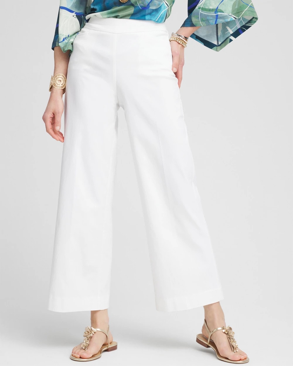 Alabaster Brigitte™ Wide-Leg Cropped Pants