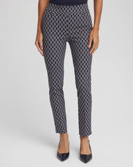 Passport Blue Brigitte™ Chain Connection Slim Ankle Pants