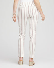 Alabaster Petite Brigitte™ Striped Ankle Pants