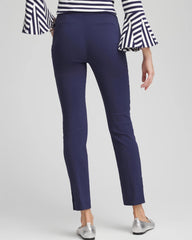 Passport Blue Brigitte™ Pull-On Slim Rivet Ankle Pants