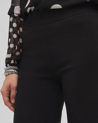 Black Brigitte™ Slim Wide-Leg Pants