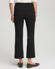 Black Emme Cropped Flared Pants