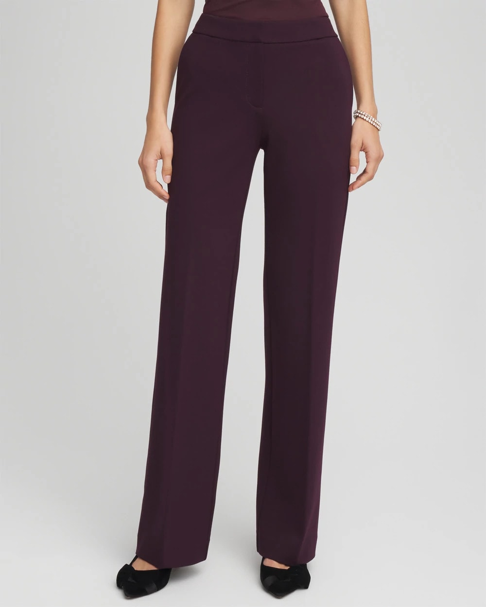 Night Bloom Emme Wide-Leg Trouser Ponte Pants