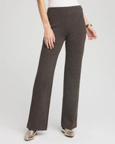 Black Juliet Jacquard Full-Length Ponte Pants