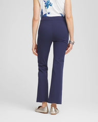 Passport Blue Lightweight Juliet Kick Flare Pants
