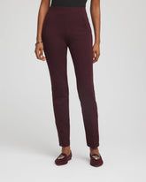 Black Circle Jacquard Juliet Slim Ankle Pants