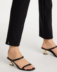 Black Juliet Bi-Stretch Slim Ankle Pants