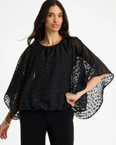 Travelers Black Travelers™ Bubble Hem Top