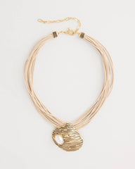 Gold Golden Shell Pendant Necklace