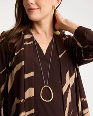 Mixed Metals Mixed Metal Circle Pendant Necklace