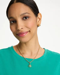 Green Aventurine Stone Pendant Necklace