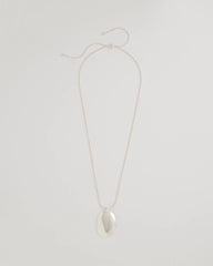 Silver Adjustable Silvertone Pendant Necklace
