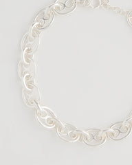 Silver Mariner Silvertone Link Necklace