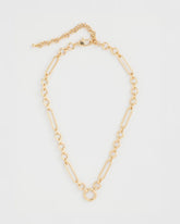 Gold Shiny Goldtone Novelty Charm Necklace