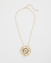 Green Green Gold Short Pendant Necklace