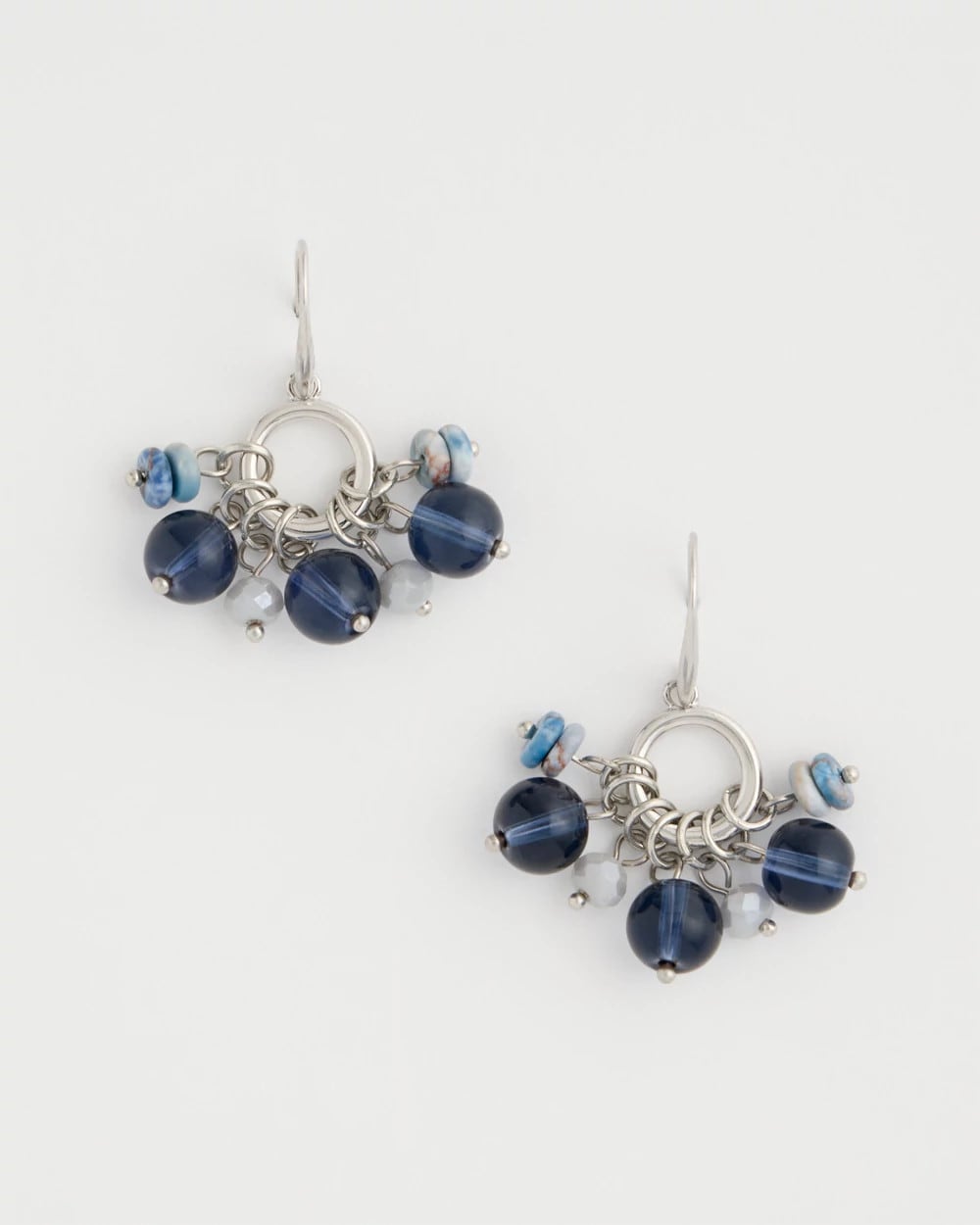 Blue Sodalite Siren Cluster Earrings