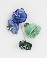 Multi Multi Floral Linear Earrings