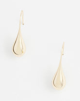 Gold No Droop™ Gold Tone Teardrop Threader Earrings