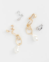 Mixed Metals Clip Earring Converters