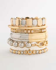 Mixed Metals Mixed Metal Hinge Cuff Bracelet