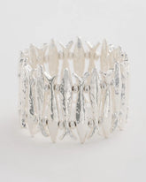 Silver Silvertone Fish Stretch Bracelet