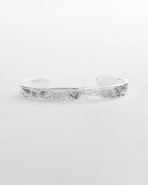 Silver Silvertone Flexible Cuff Bracelet