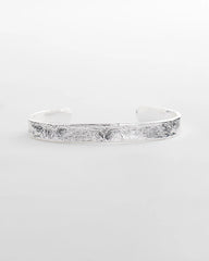Silver Silvertone Flexible Cuff Bracelet