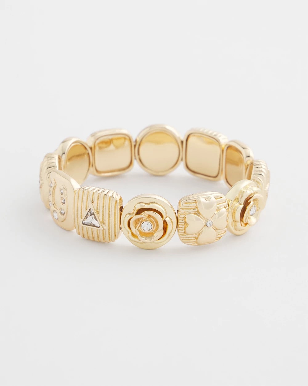 Gold Stretch Lucky Charm Bracelet