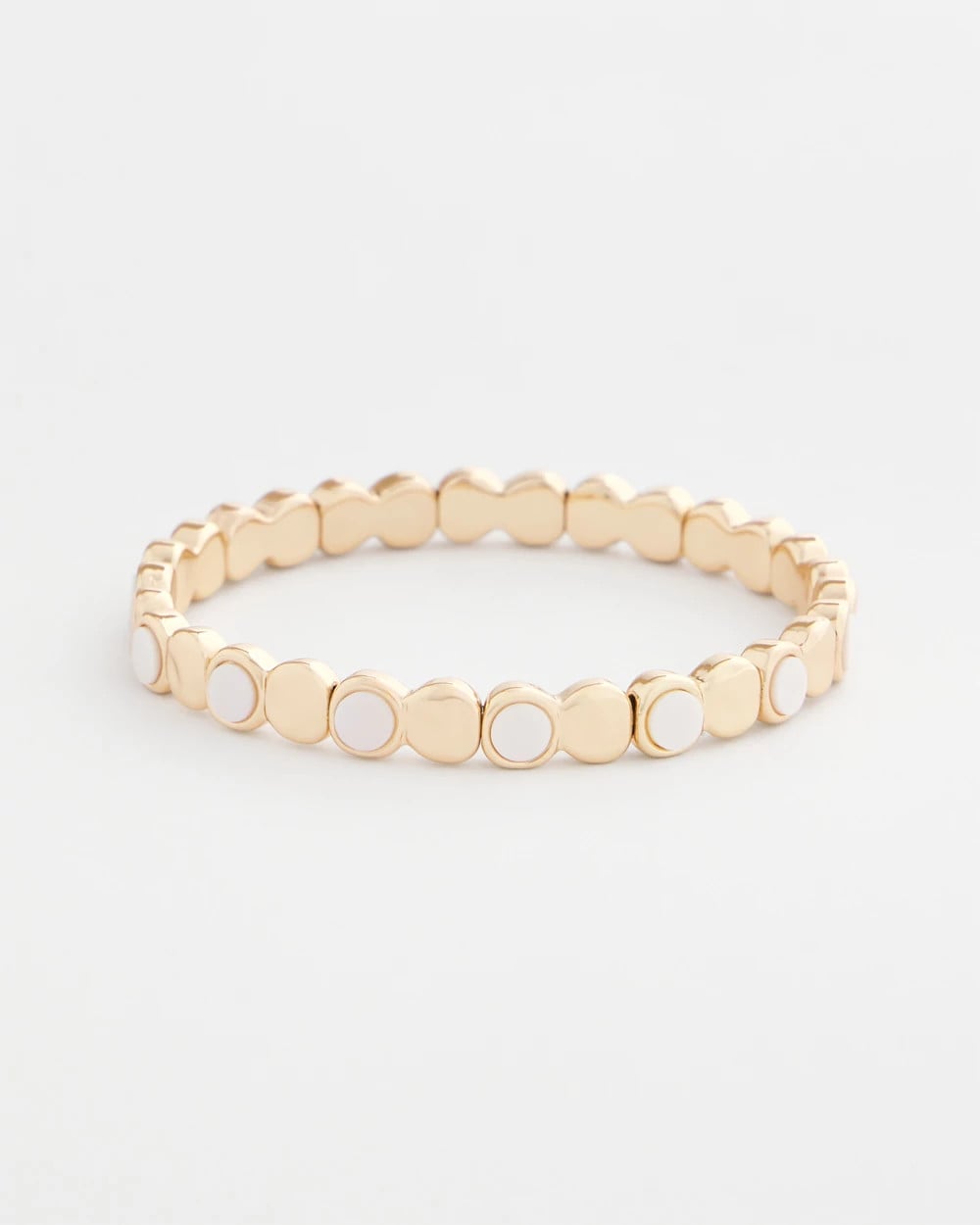 Pearl Pearl Mini Circle Stretch Bracelet