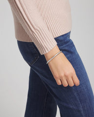 Silver Silver Hinge Bangle