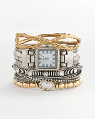 Silver Silvertone Multistrand Bracelet