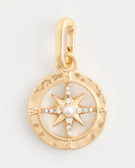 Gold Compass Charm