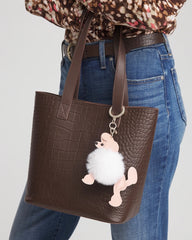 Pink Poodle Bag Charm