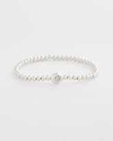 Silver Mini Bead Stretch Hero Bracelet