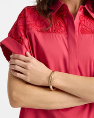 Gold Thin Twist Stretch Bracelet