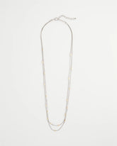 Mixed Metals Mixed Metal Double Strand Necklace
