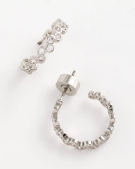 Silver No Droop® Silvertone Hoop Earrings