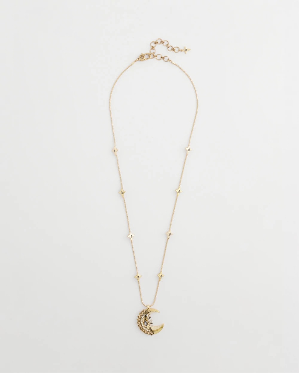 Gold Gold Moon Pendant Necklace