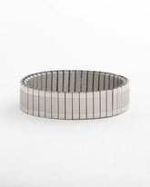 Silver Silver Tone Stretch Watchband Bracelet