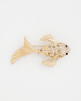 Gold Koi Fish Brooch