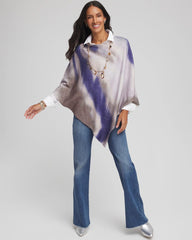 English Cream Convertible Knit Poncho