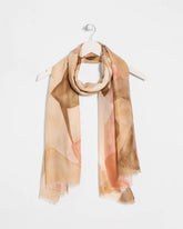 Neutral Neutral Floral Oblong Scarf