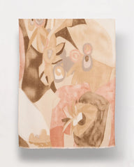 Neutral Neutral Floral Oblong Scarf