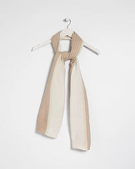 Neutral Ombre Pleated Oblong Scarf
