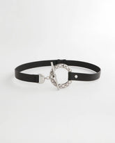 Black/Silver Silver Toggle Trouser Belt