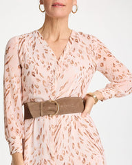 Topaz Smoke Suede Pull Through Sash Belt