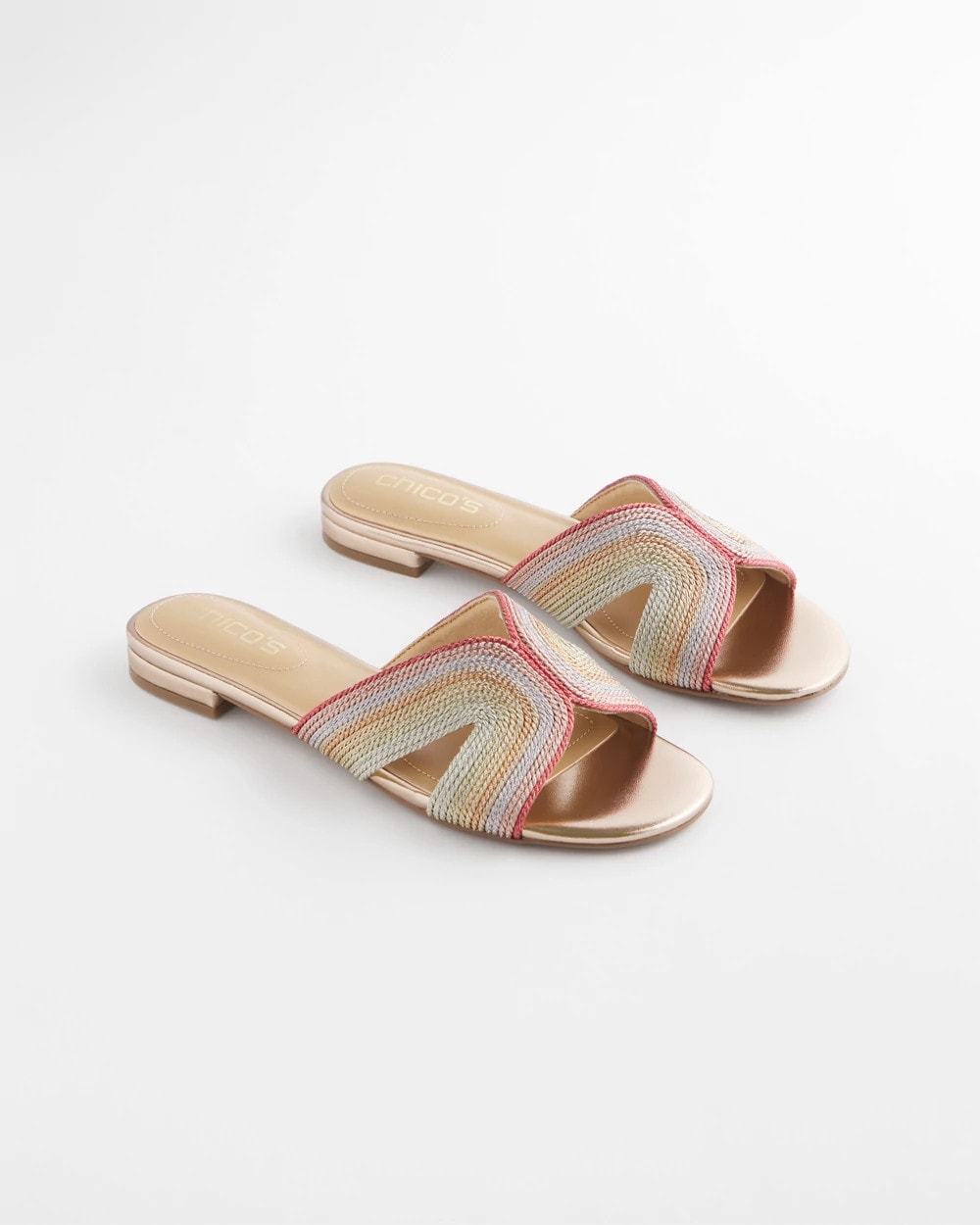 Metallic Multi Palma Slide Sandals